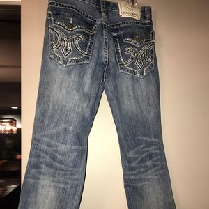 MEK DNM 33x32 BRANTFORD STRAIGHT DISTRESSED JEANS
